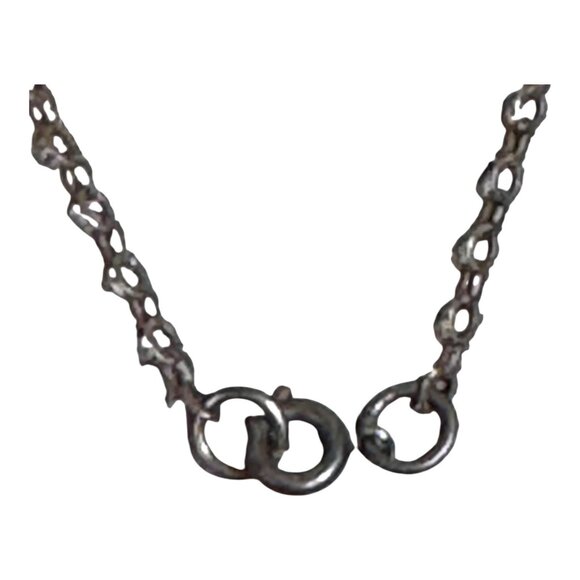 Sterling Silver Chain Oval Apatite Blue & Green Gemstone Pendant Necklace 18" - Picture 3 of 9